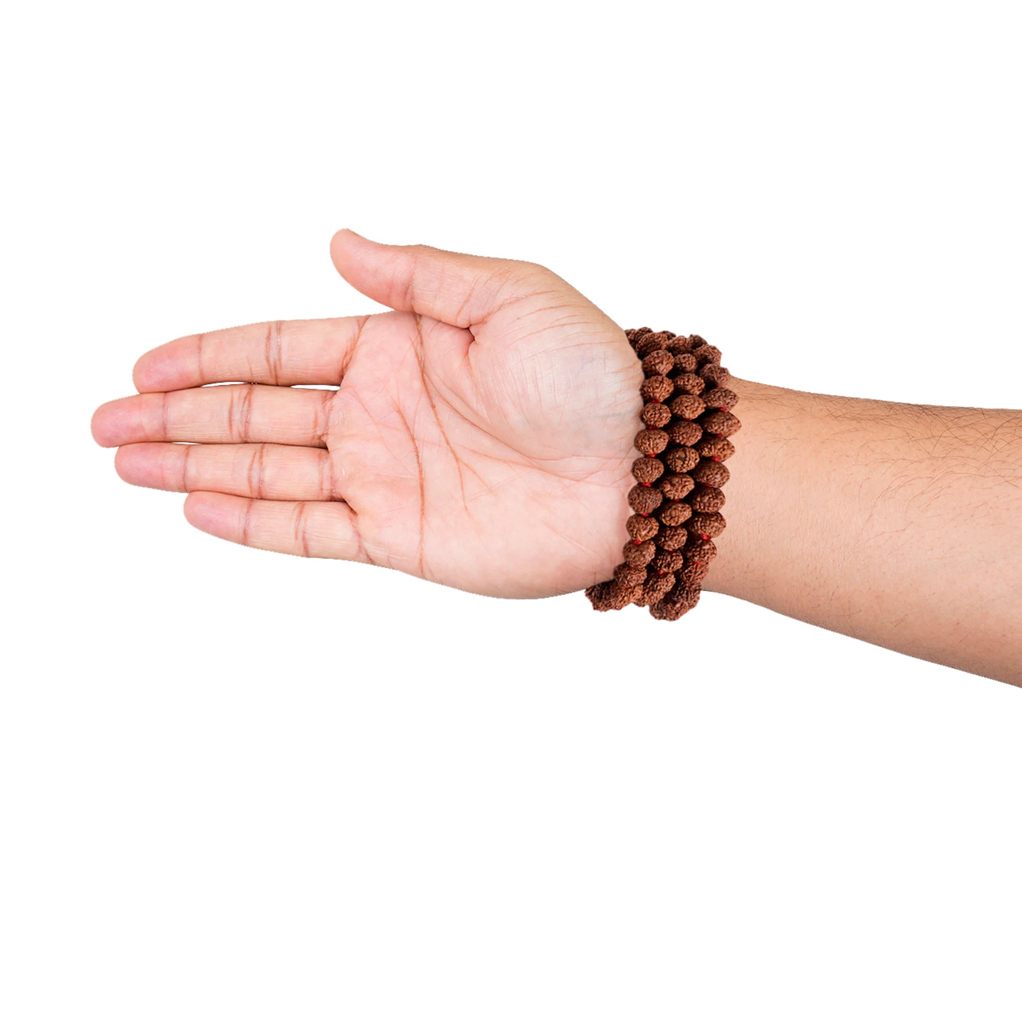 7 Mukhi Rudraksha Japa Mala – 108+1 Java Beads