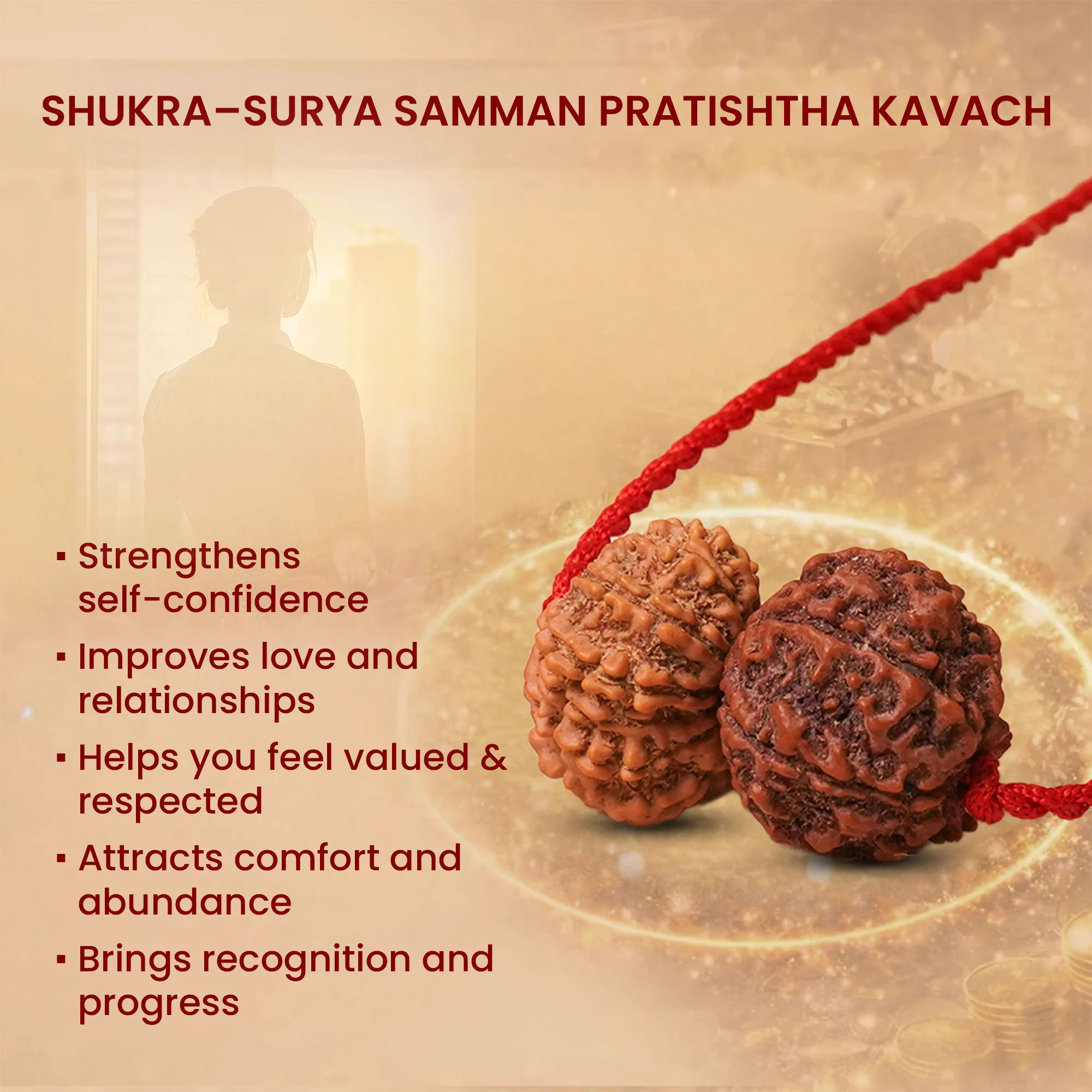 Shukra-Surya Prem Kavach – 6 & 12 Mukhi Rudraksha — Nepal photo 5