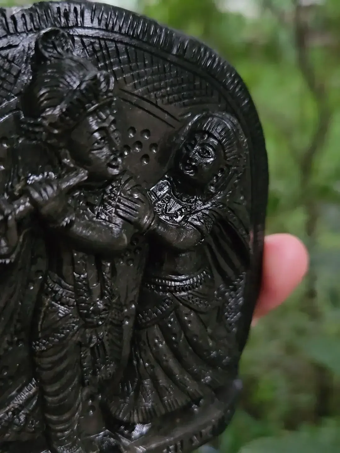 Radha Krishna Shaligram Murti — view 3