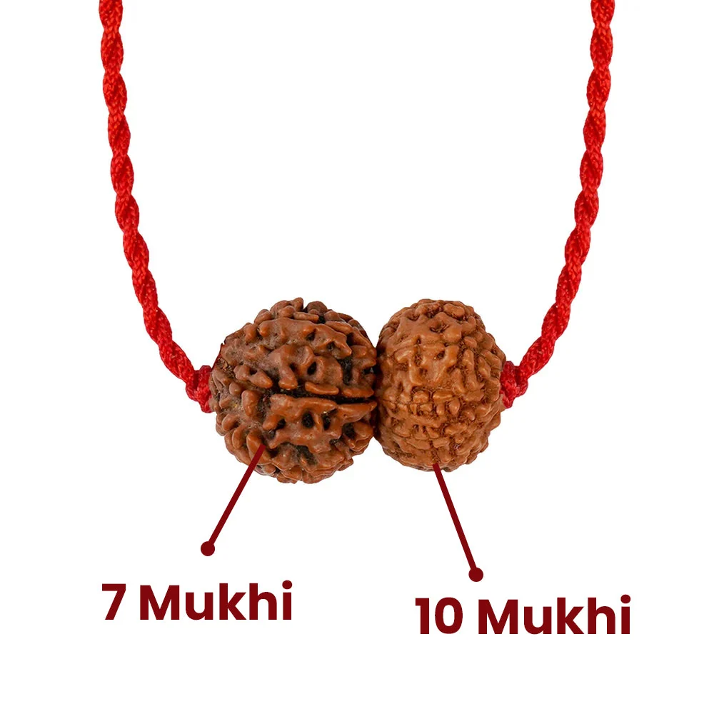 Shani-Vishnu Raksha Kavach – 7 & 10 Mukhi Rudraksha — Nepal photo 3