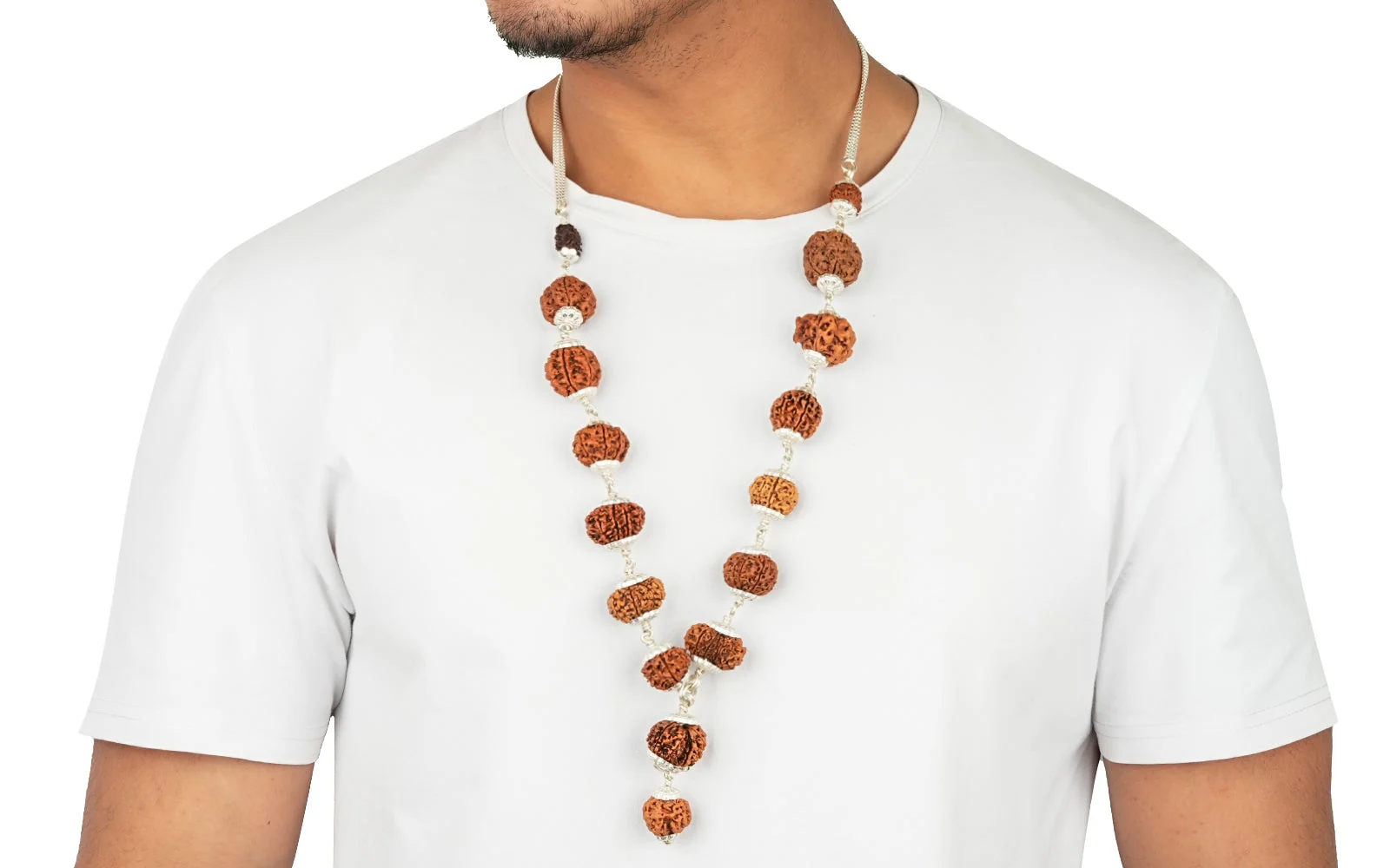 Siddha Mala | 1–14 Mukhi Nepali Rudraksha with 1 Mukhi Sawar — Nepal photo 3
