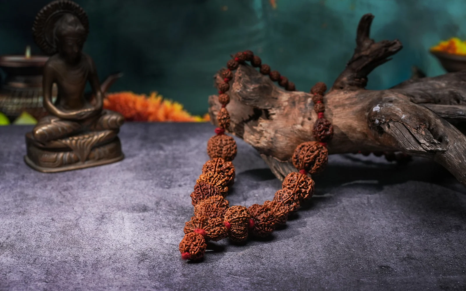 Siddha Mala | 1–14 Mukhi Nepali Rudraksha with 1 Mukhi Sawar — Nepal photo 7